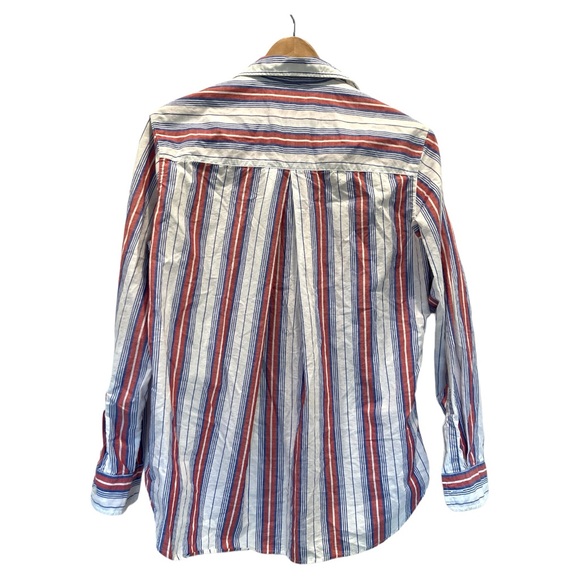 Grayson The Hero Striped Red White Blue Button Shirt‎ Women's Size 1 XS - Picture 3 of 8